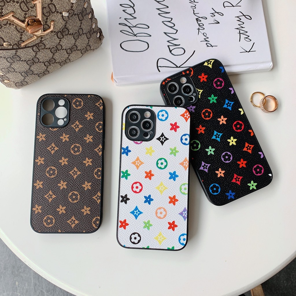 Capa de telemóvel com um padrão de monograma moderno, adequada para iPhone 16/15/14/13, Apple 12/11 Pro Max, com proteçã