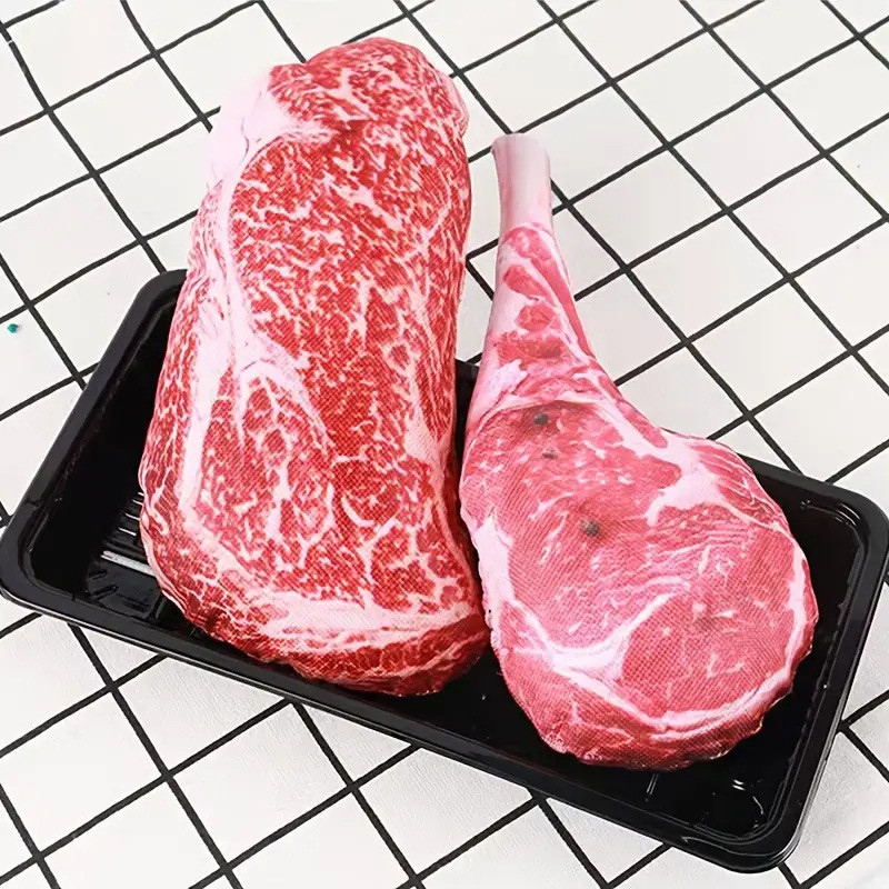 Brinquedos sonoros para cães, brinquedos para molares para animais de estimação, brinquedos de carne de simulação, brinq