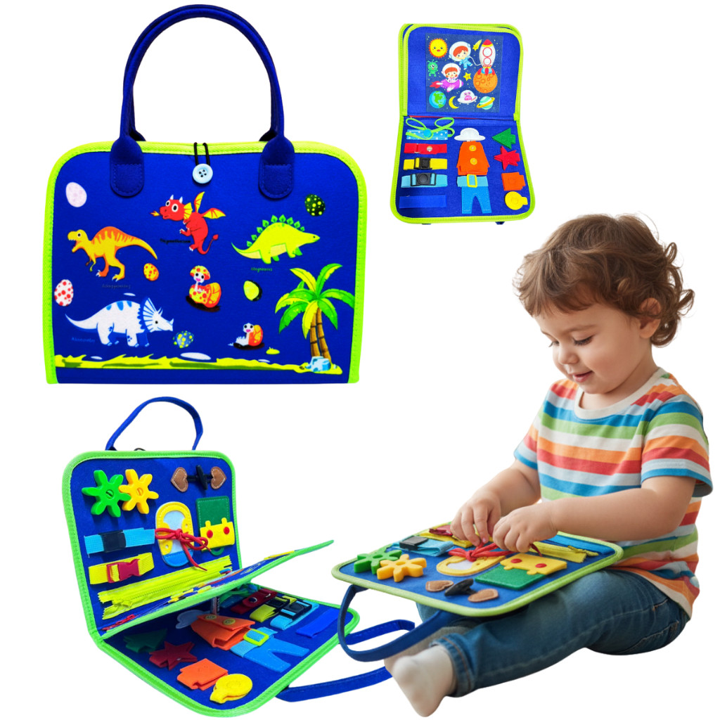 Brinquedos Maleta Sensoriais Básicos De Habilidades De Vida Para Toddlers Montessori Busy Board