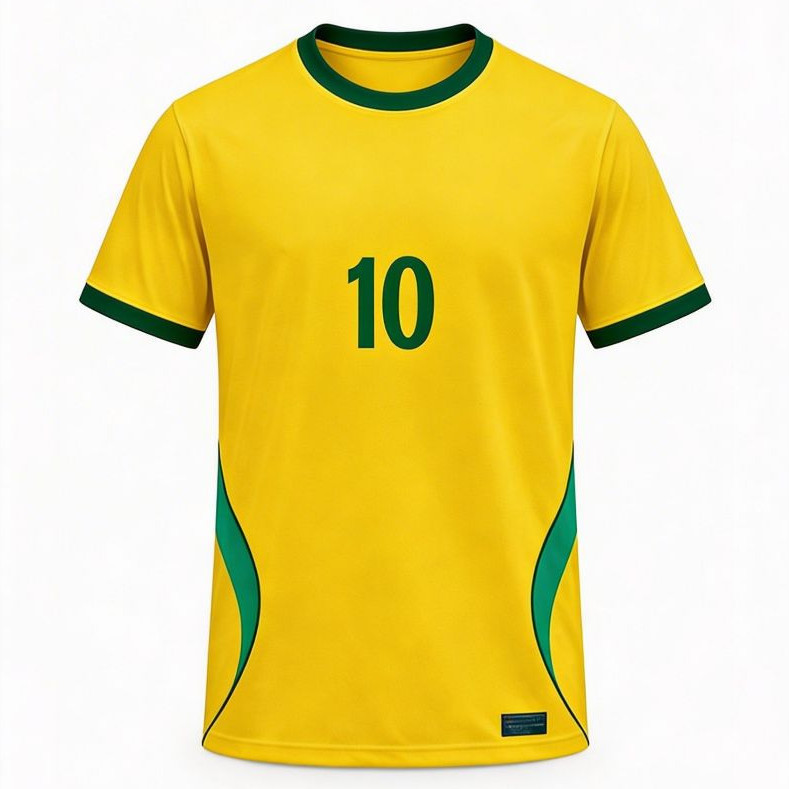 Camiseta Do Brasil Seleção Brasileira Copa 2026 Tecido Dry Proteção UV Secagem Rápida