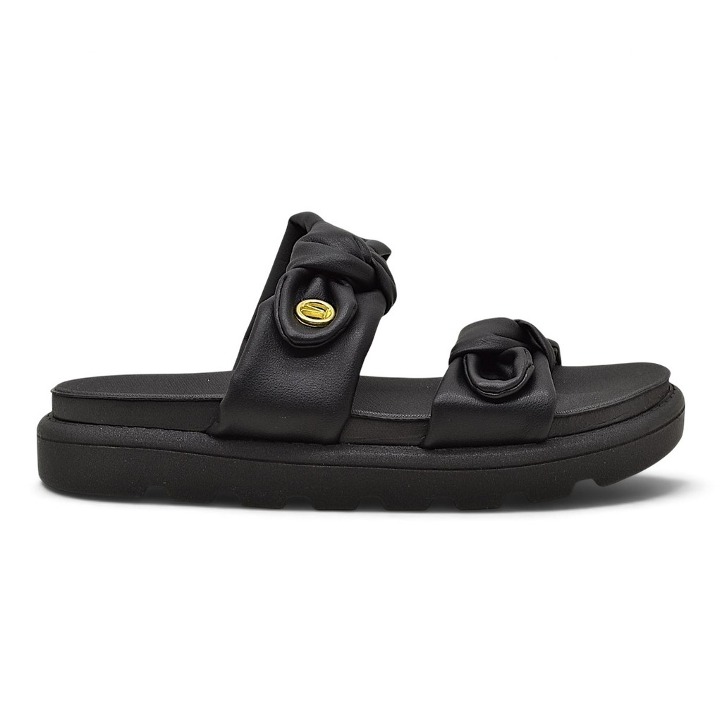 Papete Vizzano Feminina Tira Dupla Acolchoada Flatform Macia
