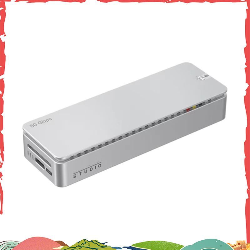 Gabinete SSD DT580 80 Gbps M . 2 NVMe Com Ventilador De Resfriamento Chip JHL9480 Para-Key/B E 2280 5 8 Tb
