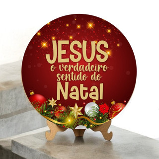 Capa Mini Painel 50x50 Natal Redondo Papai Noel Elástico Veste Fácil Decoração Festa Mesa
