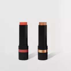 Kit Blush em Bastão Coral + Iluminador em Bastão Bronze Océane Edition (2 Produtos)