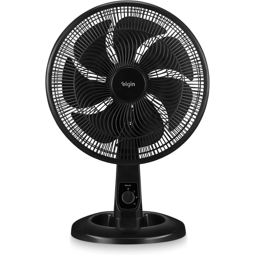 Ventilador de Mesa Elgin Breeze Air Preto 40cm 7 Pás 127v
