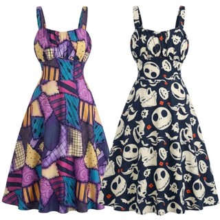 T Tube Top Plissado Retro Vestido Feminino Vestido de Festa de Halloween