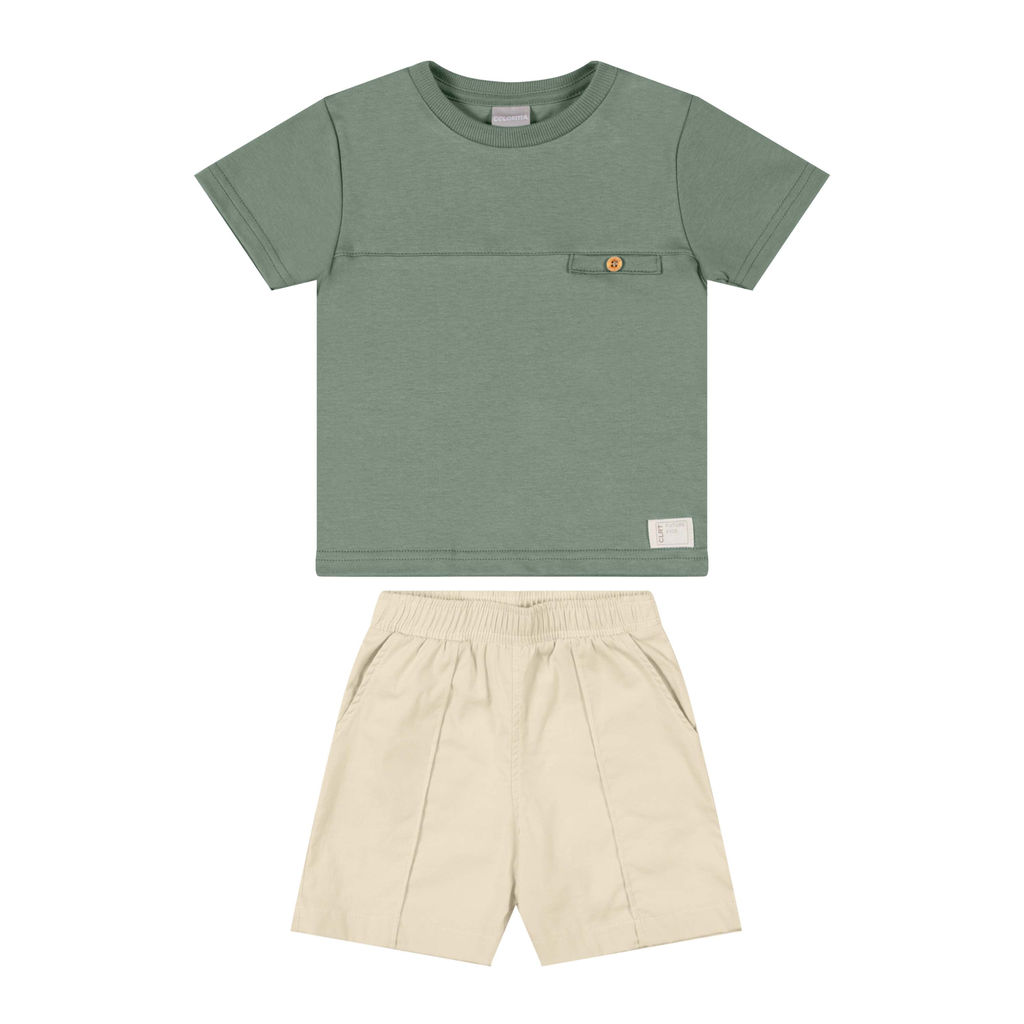 Conjunto Infantil Menino Recorte Frente Colorittá Verde