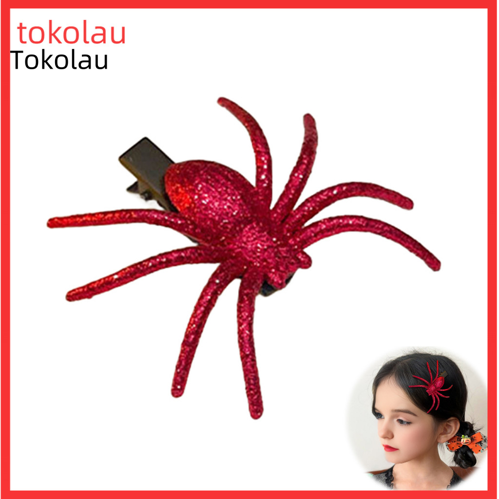 Spider Hairpin Festive Halloween Headdress 1 or 2 Pcs Hair Clips Decorative Pins for Women Cosplay Costume Accessories S