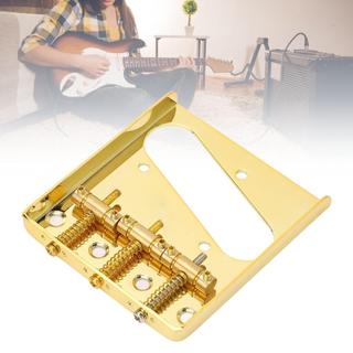 Domary ponte de guitarra elétrica 3 sela estilo vintage 54mm espaçamento de cordas de aço passagem dourada com