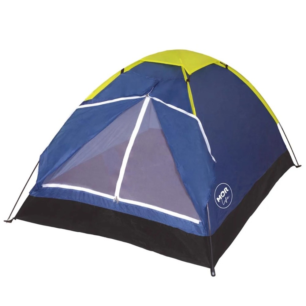 Barraca Camping Acampamento Para 3 Pessoas Iglu Cor Azul Mor