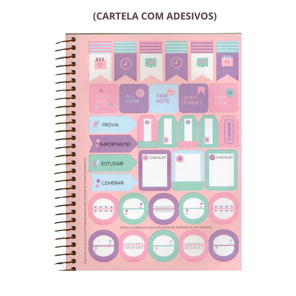 Caderno 15 Matérias Colegial Aba Pai 240 Folhas - CADERSIL Capa:Mar · foto 2