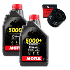 TROCA ÓLEO BMW G310 GS BMW G310R REVISÃO MANUTENÇÃO MOTUL 5000+ SEMI SINTETICO 10W40 4T 2L 1427 + 1 FILTRO ÓLEO FILTRAN