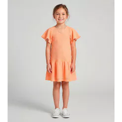 Vestido Infantil Tricot Trick Nick Laranja