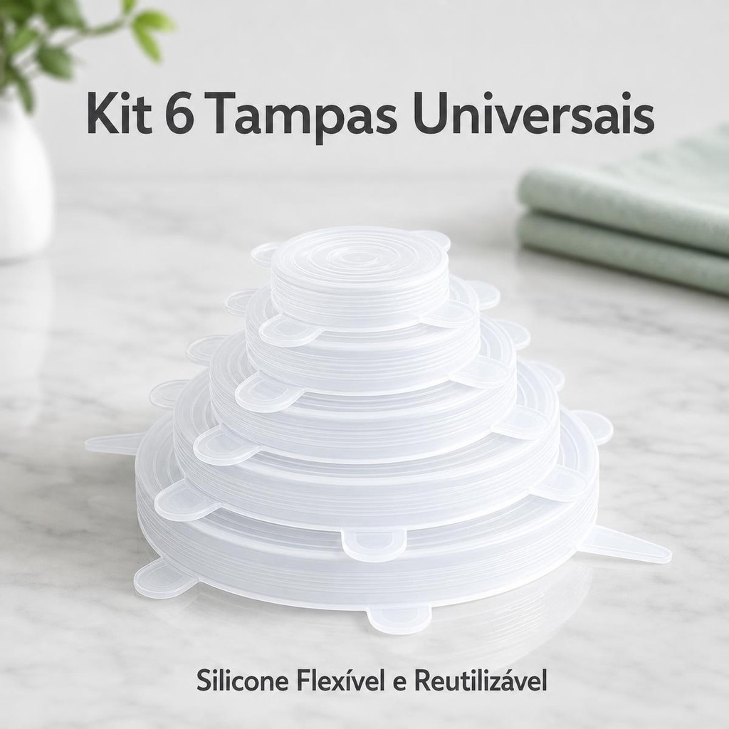 24 Pcs Tampa Silicone Elastica Reutilizável À Prova Sopa De Fugas Para Cozinha