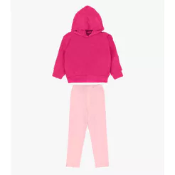 Conjunto Blusão Com Legging Menina Rovi Kids Rosa