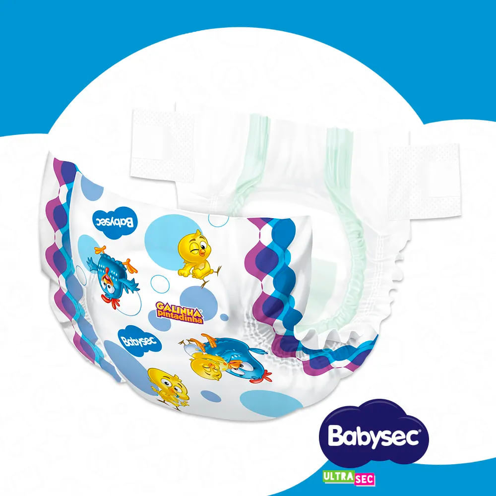 Kit Fralda Descartável Babysec UltraSec Hiper M 68 Unidades - 2 Unidades · foto 2