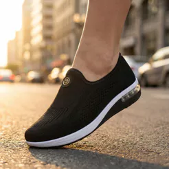 Tênis Feminino Modare Slip On Knit Ultracomfy Preto