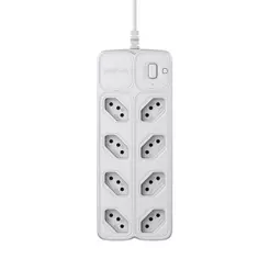 Protetor de linha com 8 tomadas Branco EPE 2008 Intelbras