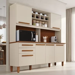 Cozinha Compacta 6 Portas 2 Gavetas Luna Plus Arenas Yescasa Arenas
