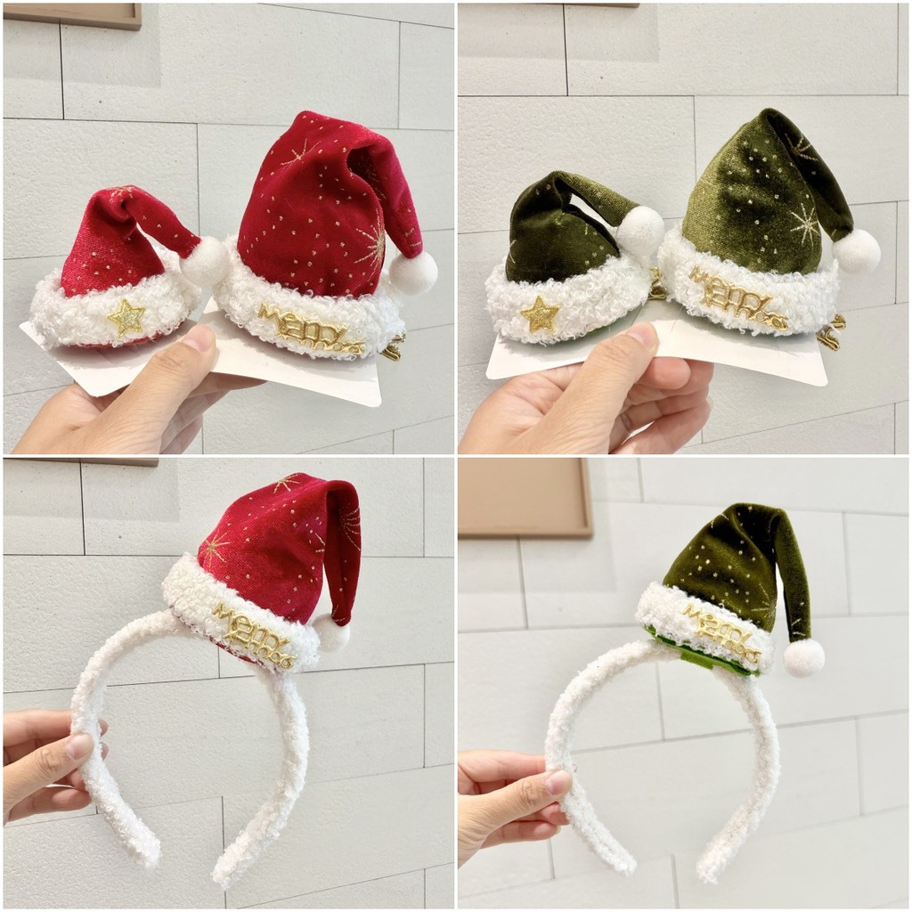 Venda quente mais vendido novo estilo de natal grampo de cabelo bandana natal chapéu bandana Headwear acessórios para o 