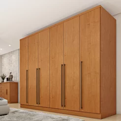 Guarda-Roupa Casal 6 Portas 8 Gavetas Yescasa Cinamomo Portugal Cinamomo