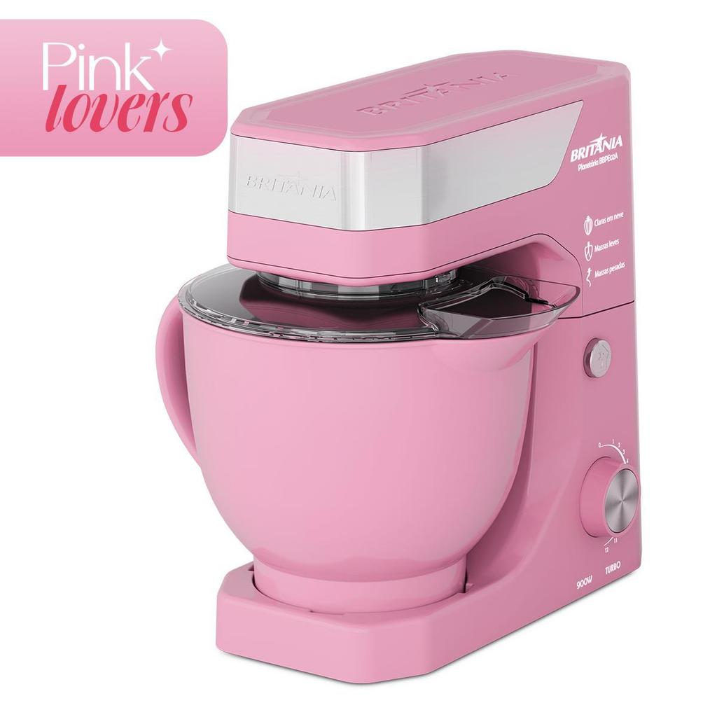 Batedeira Planetária Britânia Rosa 900W Tigela de 5L BBPE02A · foto 2