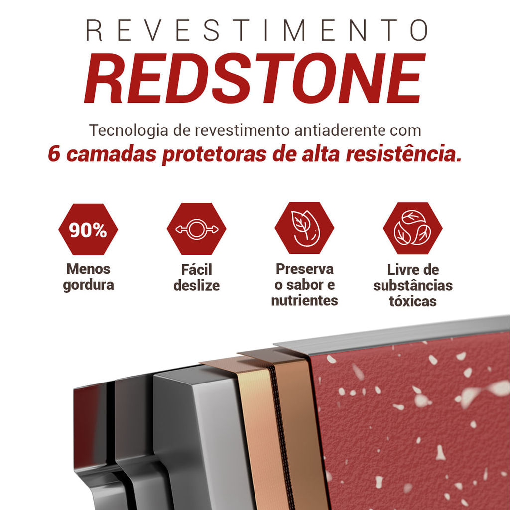 Panela Philco PPH280ACR Redstone com Tampa de Vidro 6,1L · foto 2