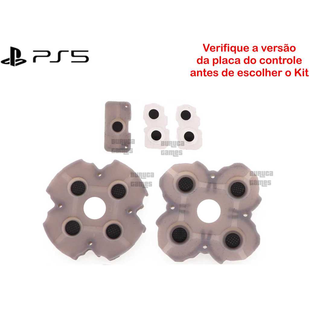 Kit de Borrachas Condutivas para reparo do controle DualSense de PS5