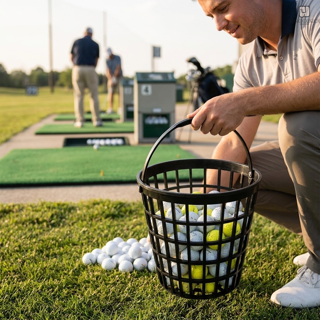 Cesta Selecionadora De Bola De Golfe 25 50 Capacidade Equipamento De Campo De Prática De Plástico Durável
