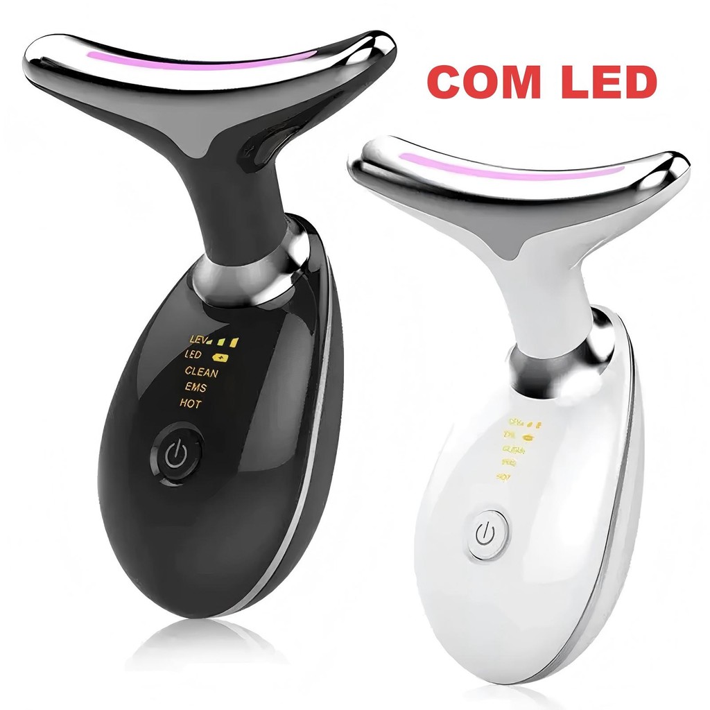 Massageador Golfinho para Tratamento Rejuvenescedor Anti-idade com LED Fototerapia em Oferta na Shopee