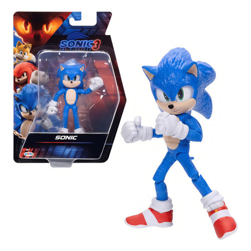 Boneco Articulado Sonic De 12cm Sonic 3: O Filme Sunny 4412