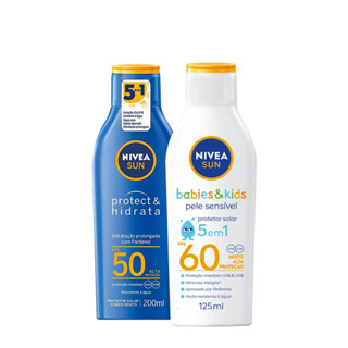 Kit Nivea Sun Protect & Hidrata Kids FPS50 FPS60 (2 produtos) em Oferta na Shopee