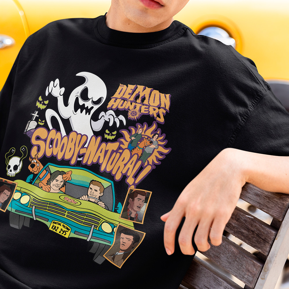 Camiseta Supernatural  Scooby Doo Hunter Dean E Sam Winchester Camisa Sobrenatural Blusa Algodão