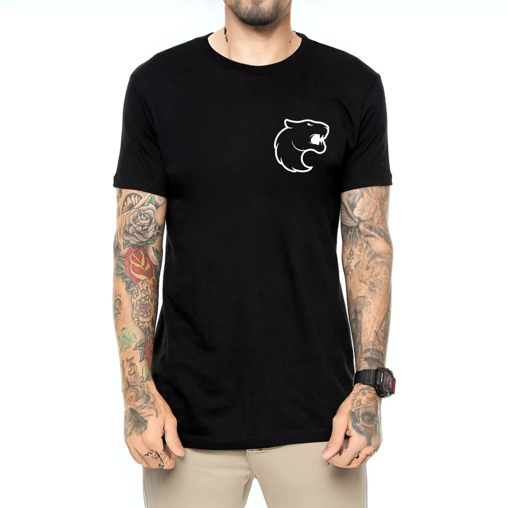 Camiseta Masculina Estampa Furia Conforto e Qualidade Casual Lazer Esporte Treino