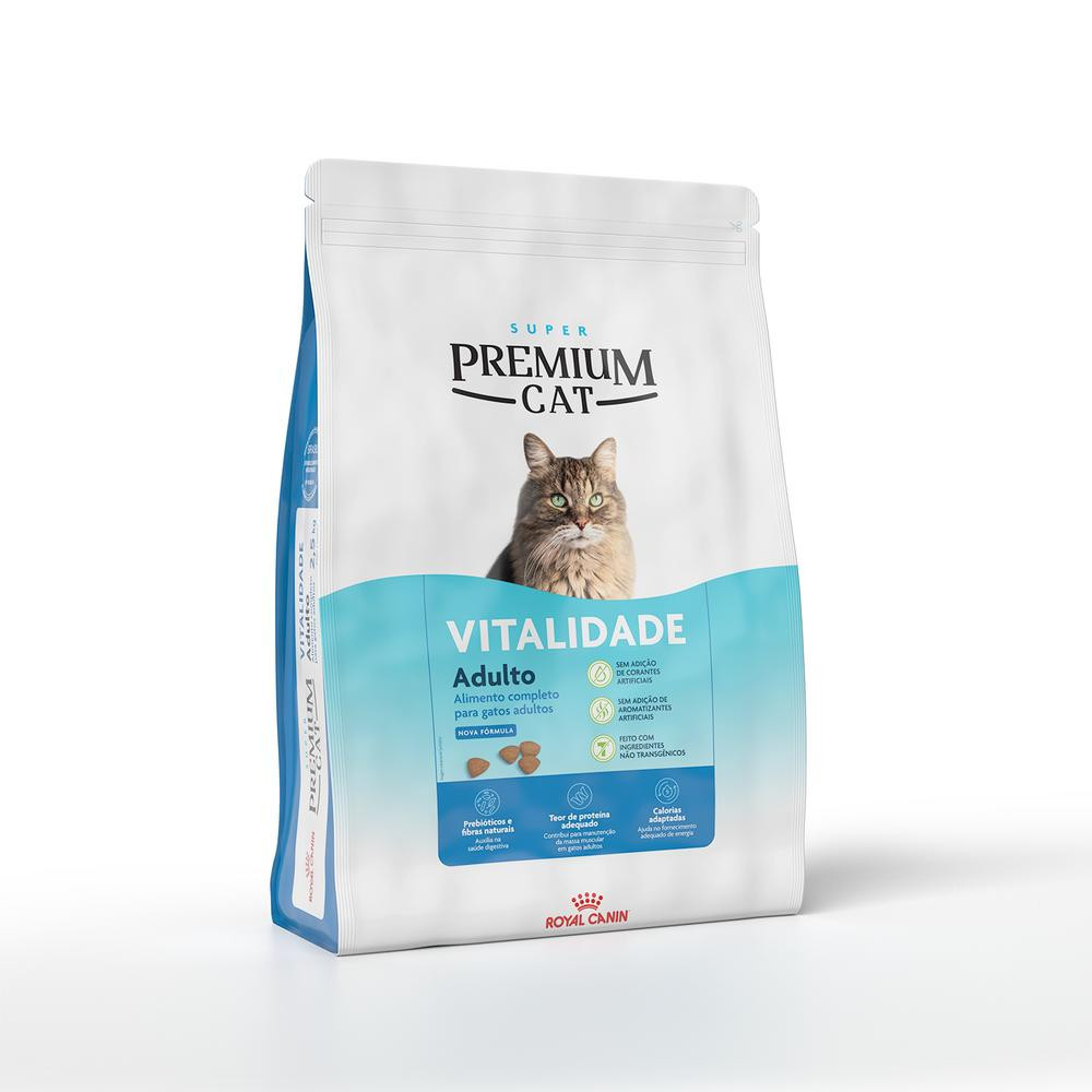 Ração Seca Super Premium Cat Vitalidade para Gatos Adultos 1kg Royal Canin