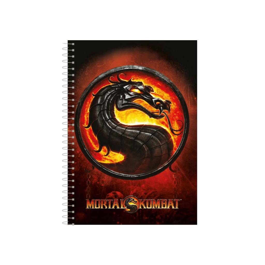 Caderno Mortal Kombat 1, 10 ou 20 matérias