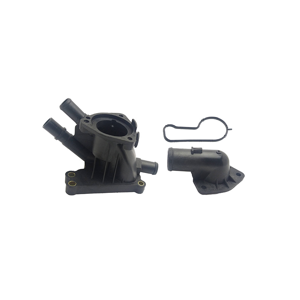 Conjunto Carcaça da Válvula Termostática Motor 3 Cilindros Ford Fiesta 1.0 Ecoboost 16/18 Kit&Cia