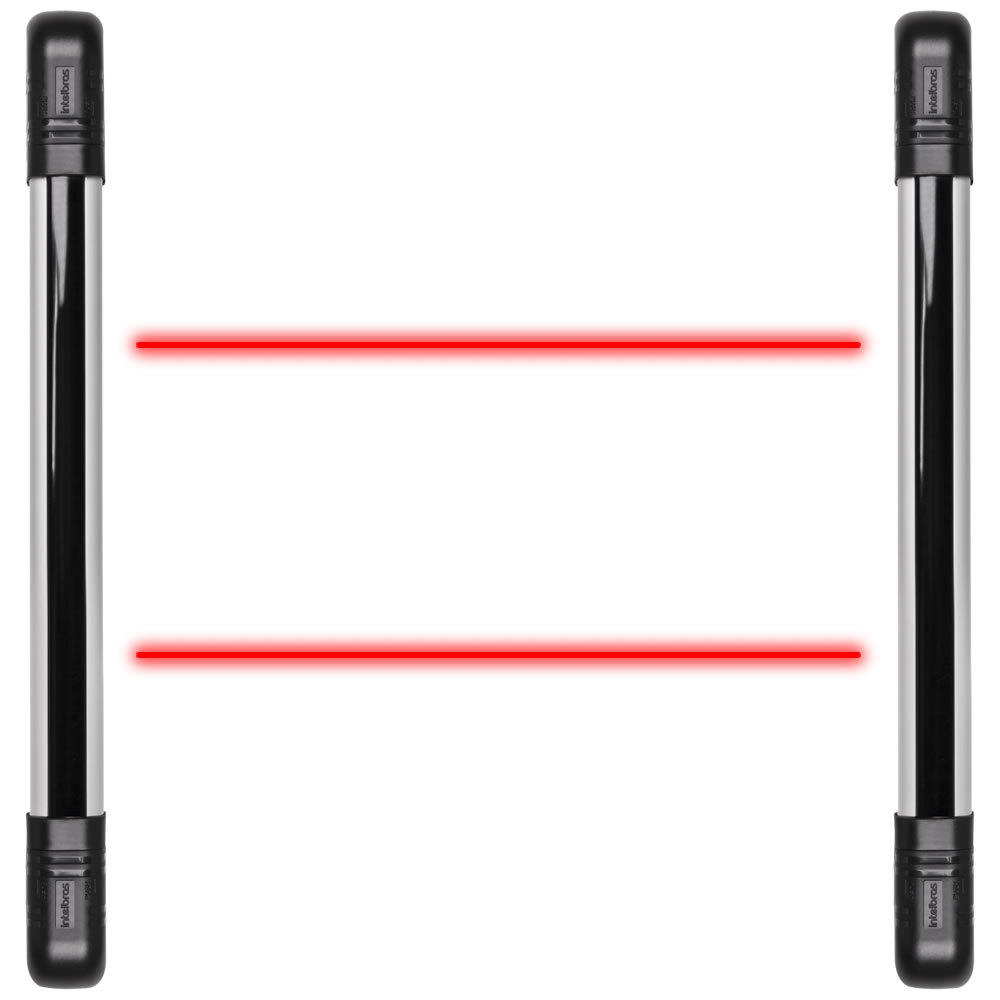 Sensor Barreira Tipo Cerca 2 Feixes 100m IVA 7100 DUAL Intelbras
