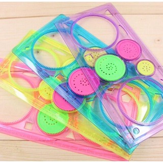 Material de desenho escolar: régua mágica espiral para padrões geométricos em Oferta na Shopee