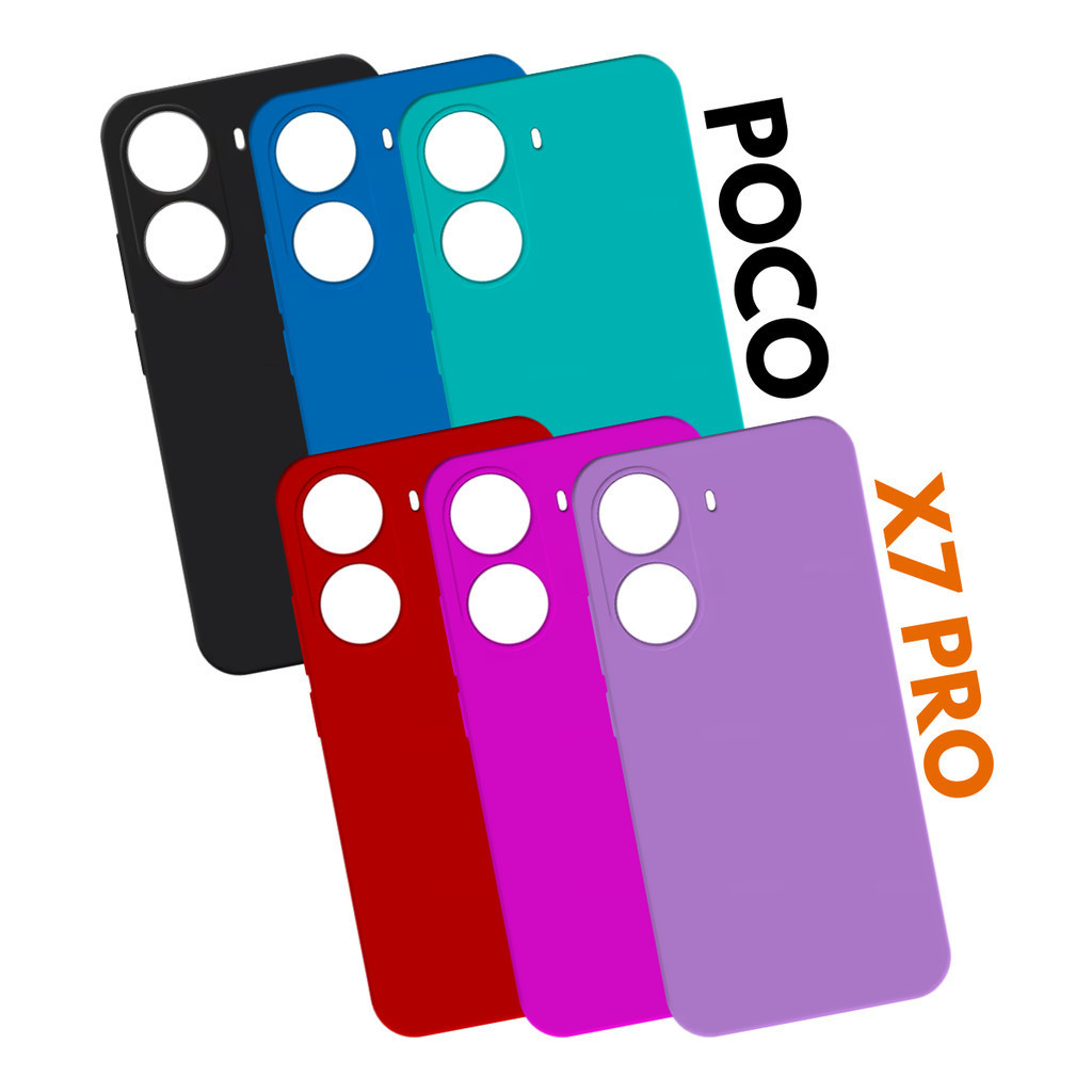 Capa Xiaomi POCO X7 PRO/POCO X7 /NOTE 14 PRO/POCO C75 Capinha Case TPU Silicone Aveludado com Pano Veludo