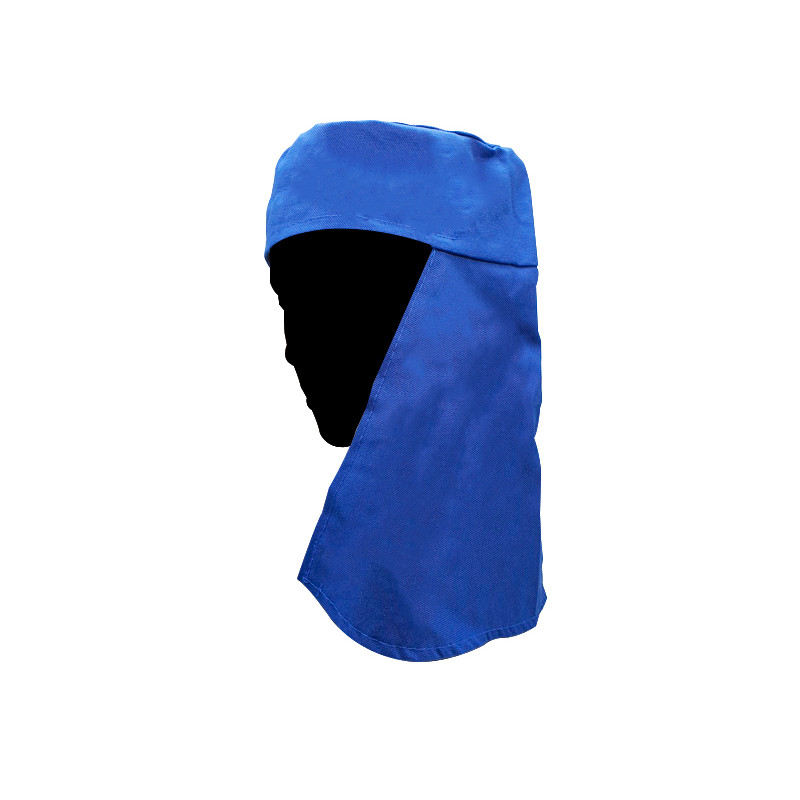 Touca Árabe em Brim Modelo Soldador com Velcro Azul CA 49731