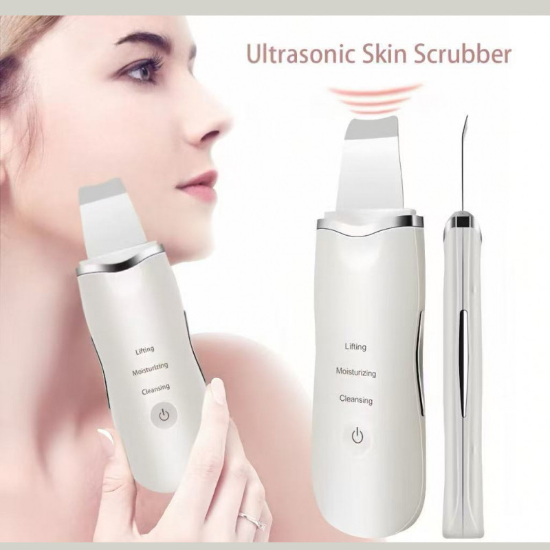 Limpeza Facial por Ultrassom - Anti-rugas, Firmador de Pele, Ionização Portátil: A Beleza Começa Aqui
