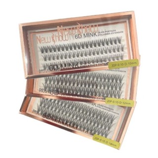 NEWSHOW KIT 3 Caixas Cílios Postiços 6D MINK 10P/20P-Tufos sem Nó em Oferta na Shopee