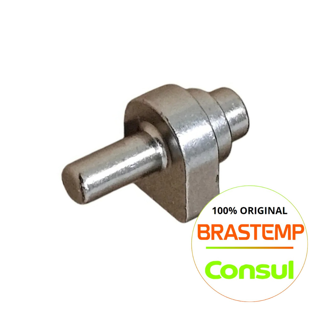 DOBRADIÇA PINO PARA GELADEIRA BRASTEMP/CONSUL ORIGINAL - BRK50NRANA - BRE51NP - BRM50NRBNA (DEMAIS MODELOS NA DESCRIÇÃO)