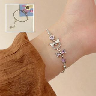 Pulseira De Zircão Brilhante Roxo Culomi Dos Desenhos Animados Nova Versátil Presente
