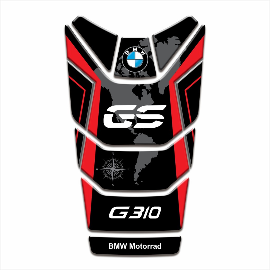 Adesivo Protetor Tanque Tankpad 3d Resinado para Moto Bmw G 310 Gs Gs310 MS238