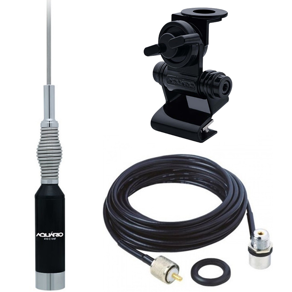 Antena Vhf Mola M-410c Aquário Porta Malas Capu Cabo 3,5 Mts