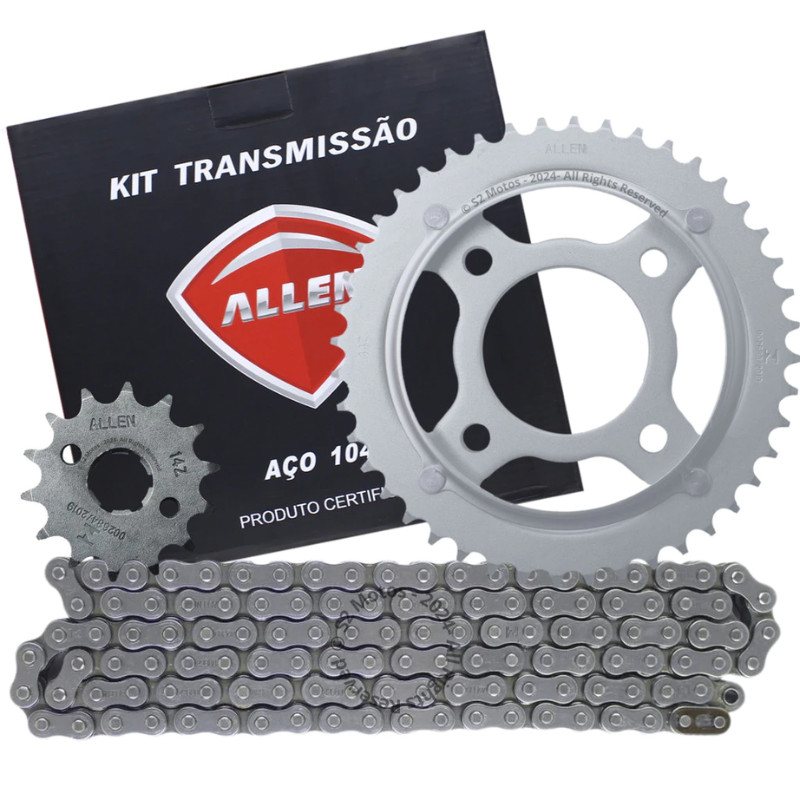 Kit Relação Tração Transmissão Cg Titan Fan 125 2000 Até 2008 Allen