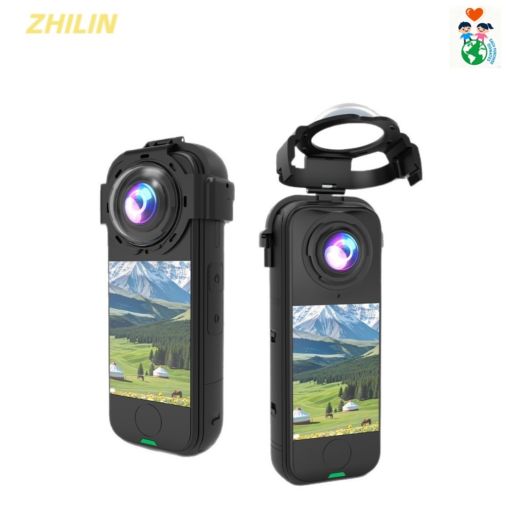 Adequado para insta360 X4 fivela de ar espelho protetor de vidro câmera panorâmica capa protetora fivela espelho proteto