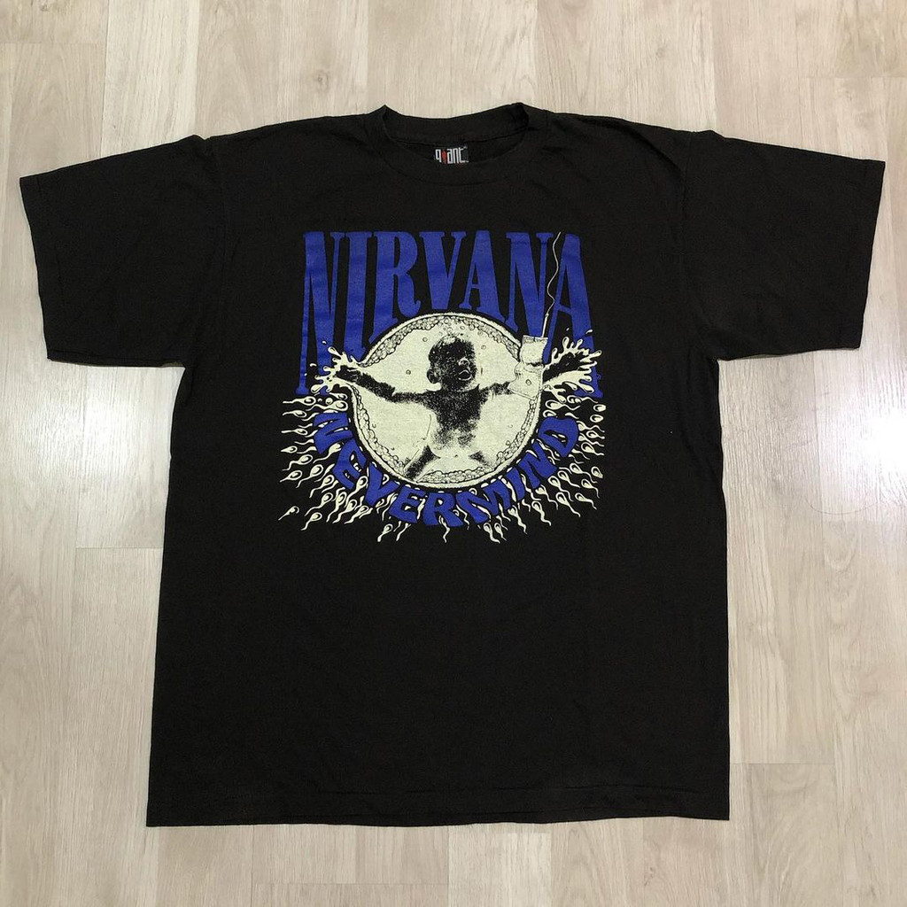 Music.Soul Camiseta Unissex Nirvana Nevermind Bebê Álbum Capa Grunge Rock anos 90 Confortável Estilosa Retrô Moda